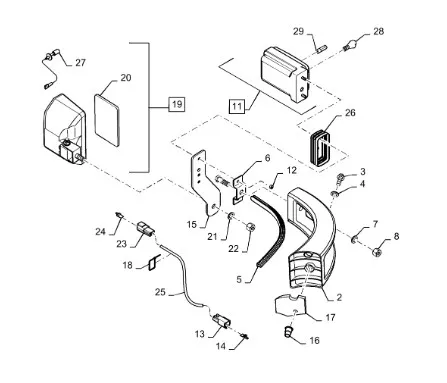 301891A2 - Фара передн. рабочего освещ. TGT8 0211г.в., Mg. все мод.